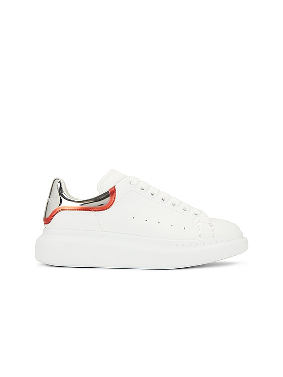 Alexander McQueen || Oversized Sneaker 'White Silver Welsh Red' - FASHION MYST 