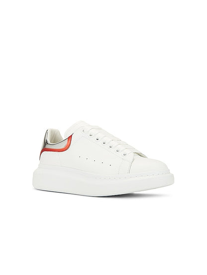 Alexander McQueen || Oversized Sneaker 'White Silver Welsh Red' - FASHION MYST 