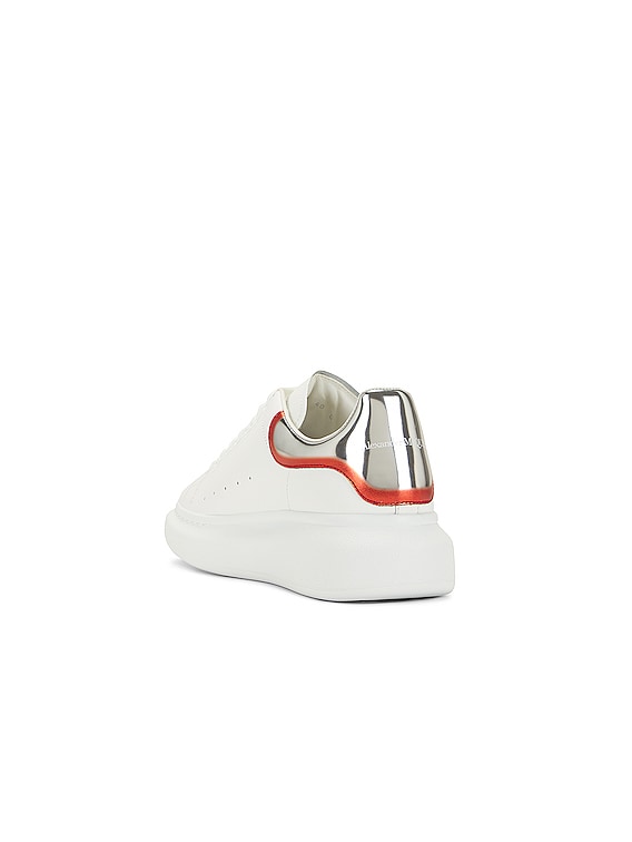 Alexander McQueen || Oversized Sneaker 'White Silver Welsh Red' - FASHION MYST 