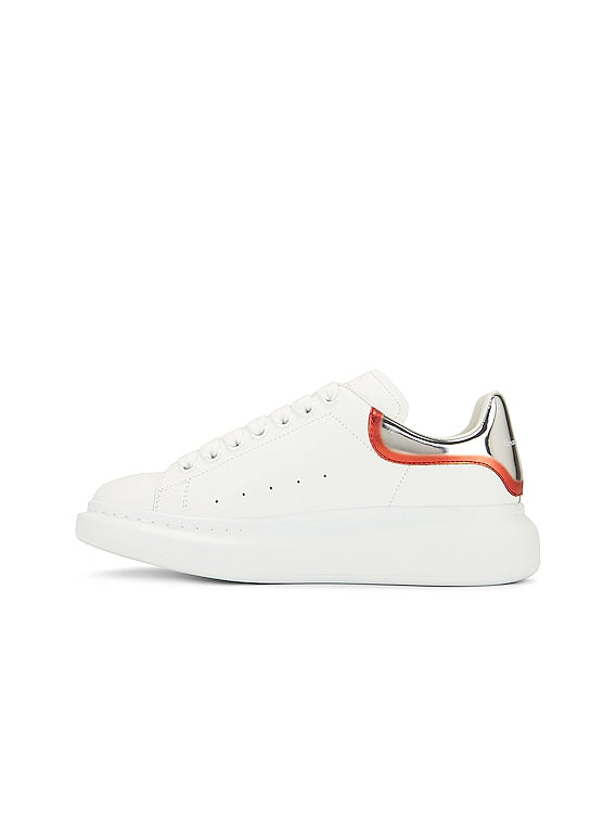 Alexander McQueen || Oversized Sneaker 'White Silver Welsh Red' - FASHION MYST 