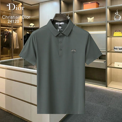 CHRISTIAN DIOR || Logo Print Slim Fit Polo T-Shirt For Men - FASHION MYST 