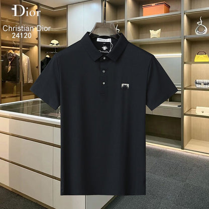 CHRISTIAN DIOR || Logo Print Slim Fit Polo T-Shirt For Men - FASHION MYST 