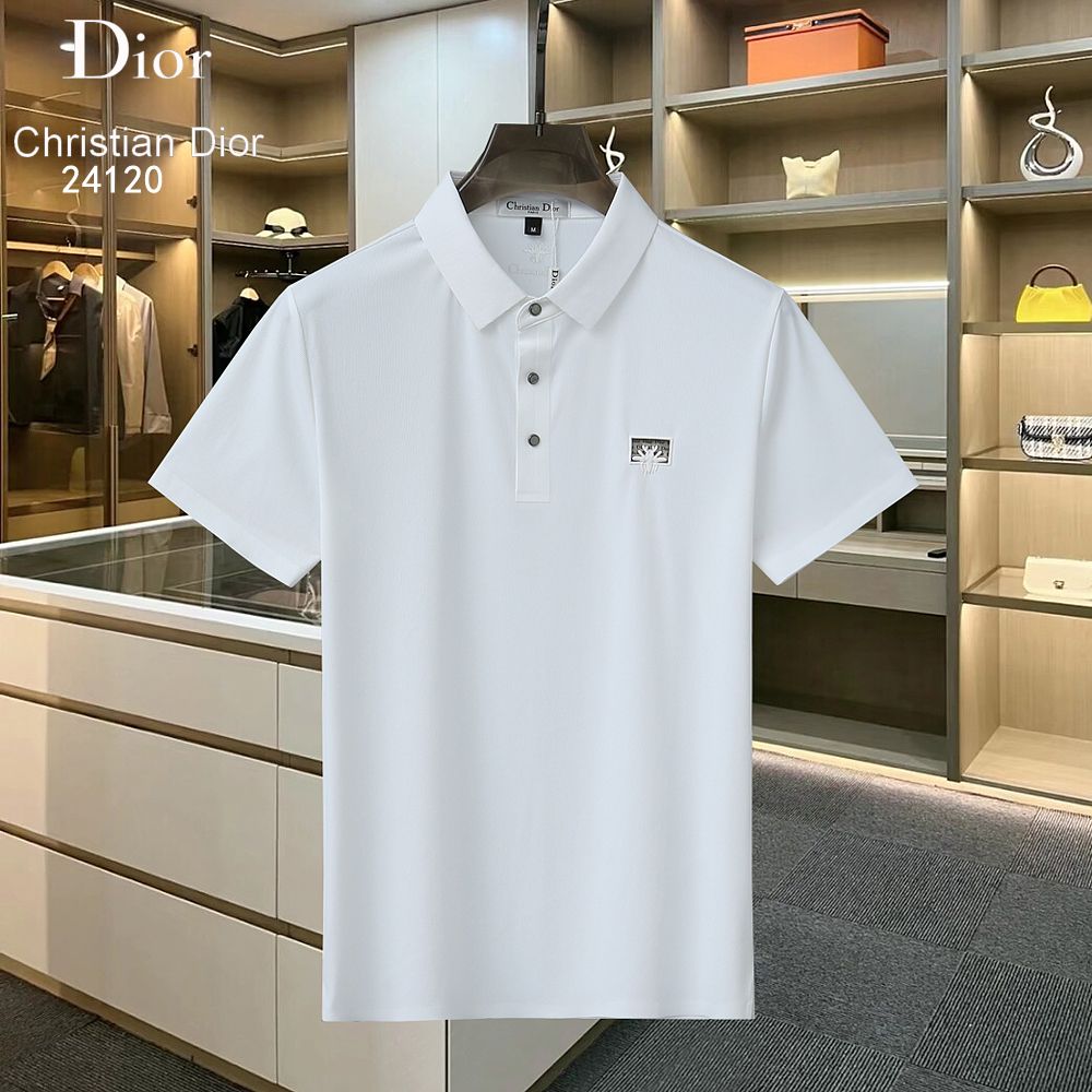 CHRISTIAN DIOR || Logo Print Slim Fit Polo T-Shirt For Men - FASHION MYST 