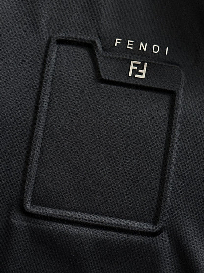 FENDI || Cotton Piqué Polo T-Shirt - FASHION MYST 