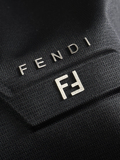 FENDI || Cotton Piqué Polo T-Shirt - FASHION MYST 