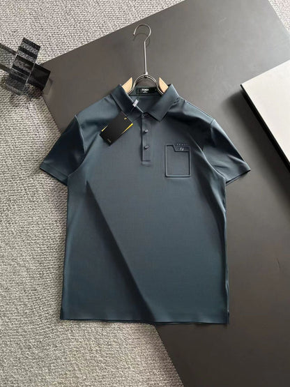 FENDI || Cotton Piqué Polo T-Shirt - FASHION MYST 