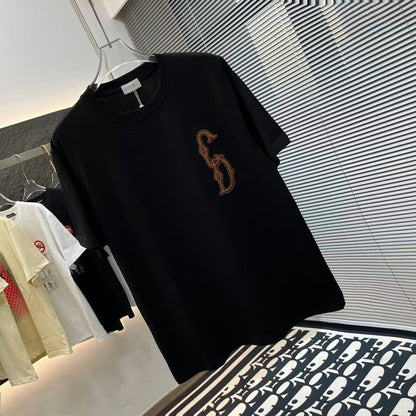 CHRISTIAN DIOR || Emerson CD Logo Tee Black - FASHION MYST 