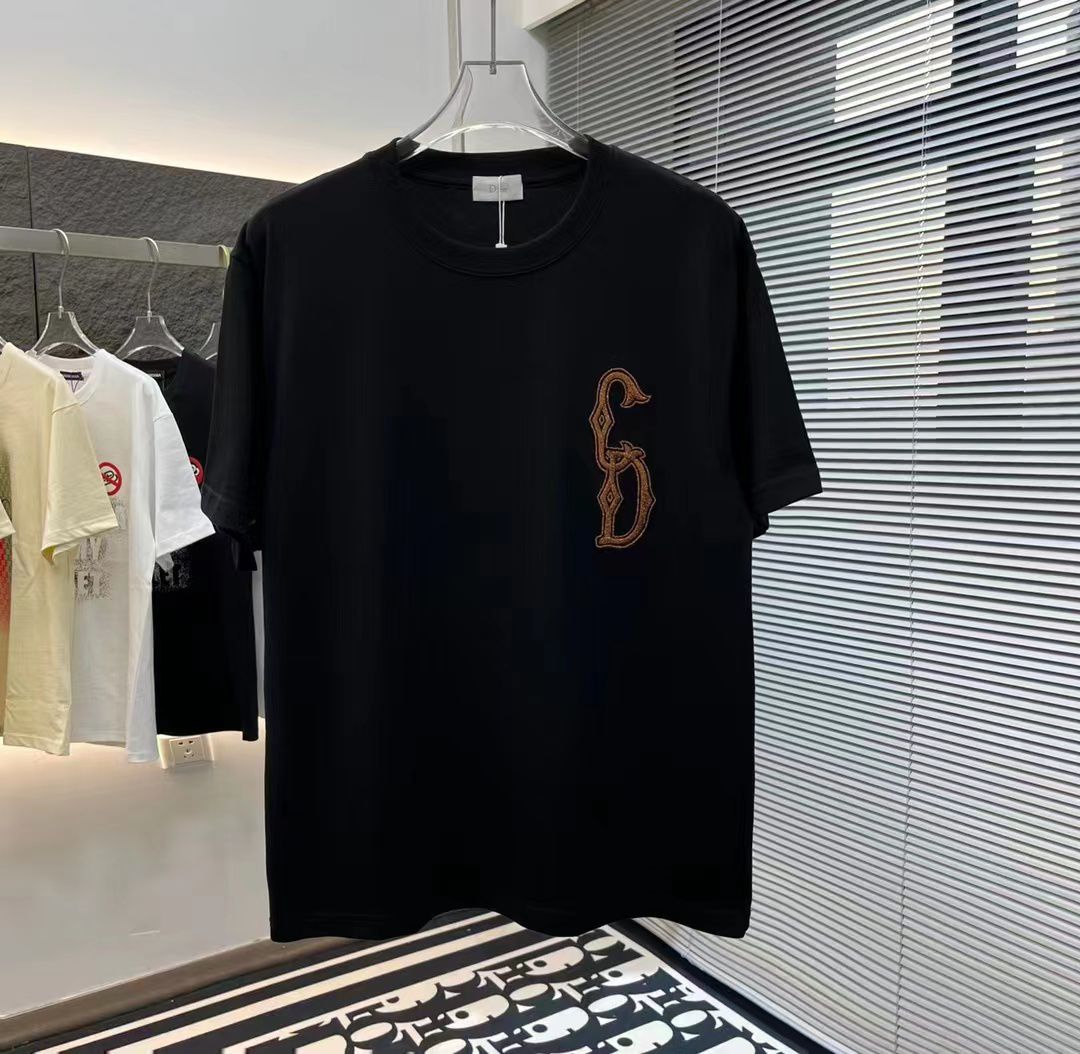 CHRISTIAN DIOR || Emerson CD Logo Tee Black - FASHION MYST 