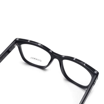 CHANEL || BLACK CAT EYE SHAPE WITH BRAND LOGO EYE FRAME - FASHION MYST 