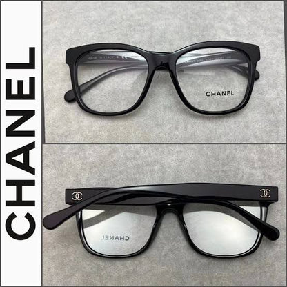 CHANEL || BLACK CAT EYE SHAPE WITH BRAND LOGO EYE FRAME - FASHION MYST 