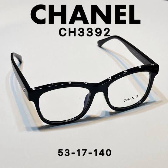 CHANEL || BLACK CAT EYE SHAPE WITH BRAND LOGO EYE FRAME - FASHION MYST 