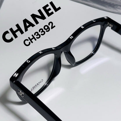 CHANEL || BLACK CAT EYE SHAPE WITH BRAND LOGO EYE FRAME - FASHION MYST 