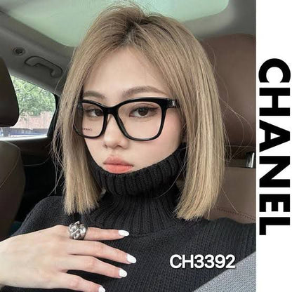 CHANEL || BLACK CAT EYE SHAPE WITH BRAND LOGO EYE FRAME - FASHION MYST 