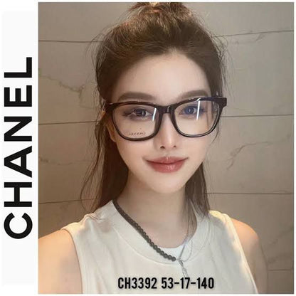 CHANEL || BLACK CAT EYE SHAPE WITH BRAND LOGO EYE FRAME - FASHION MYST 