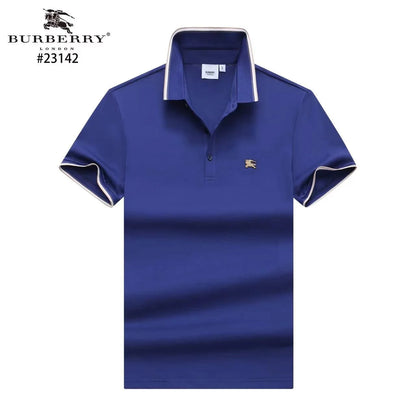 BURBERRY || Camberwell Contrast-Trim Cotton Piqué Polo T-Shirt - FASHION MYST 