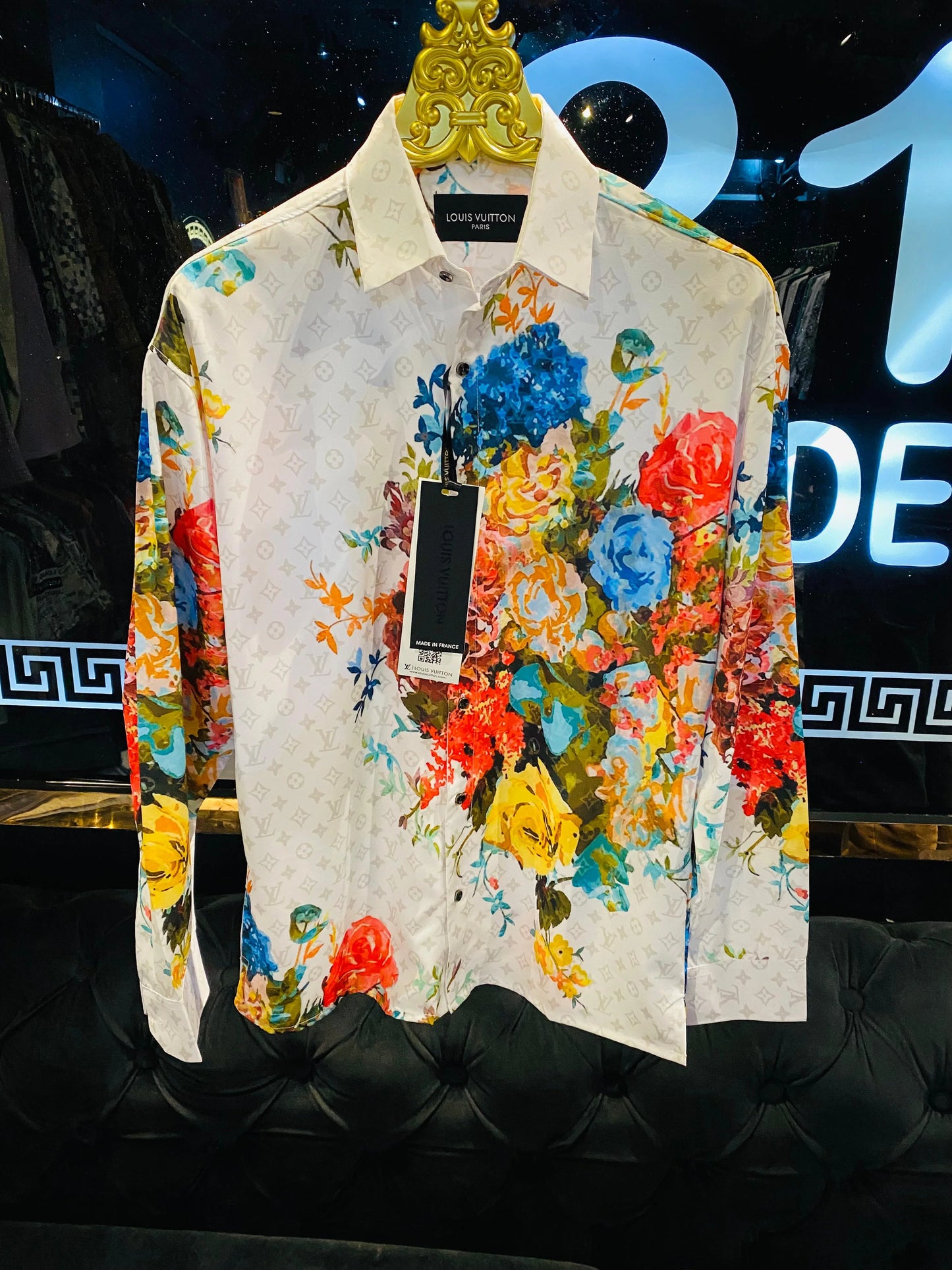 LOUIS VUITTON || Flower Patterns Unisex Logo Luxury Shirts - FASHION MYST 