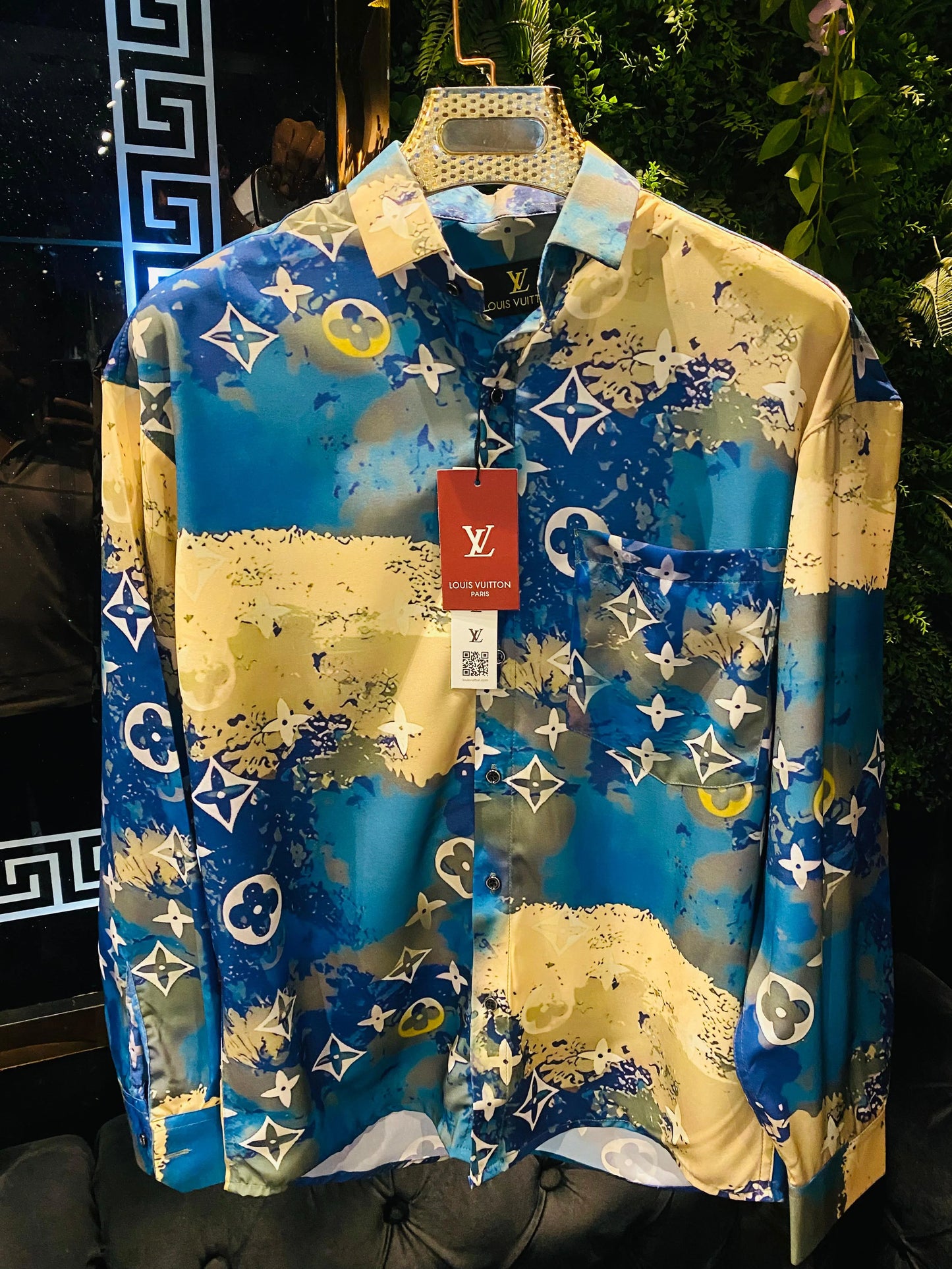 LOUIS VUITTON || Men’s LV monogram Clouds Designer Partywear Shirts - FASHION MYST 