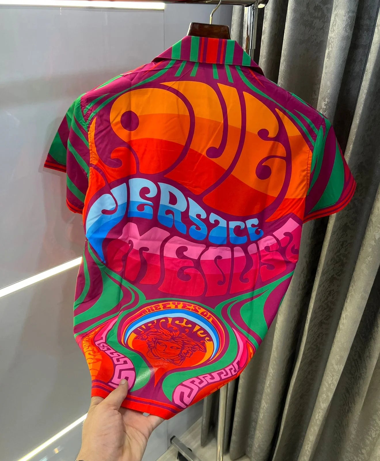 VERSACE || Men's Medusa Music Printed Shirt - FASHION MYST 