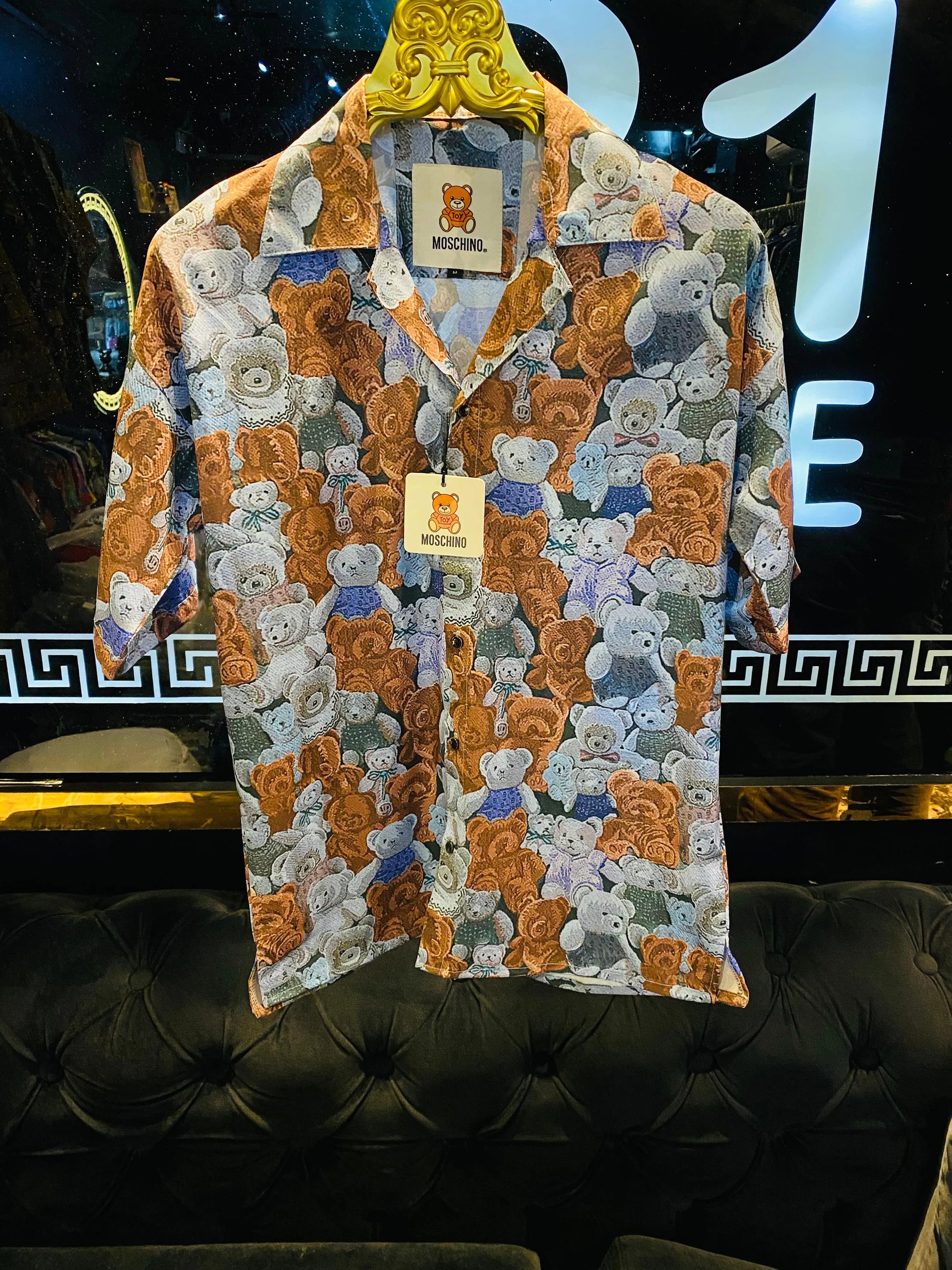 MOSCHINO || Premium Teddy Printed Effect Shirt For Men - FASHION MYST 