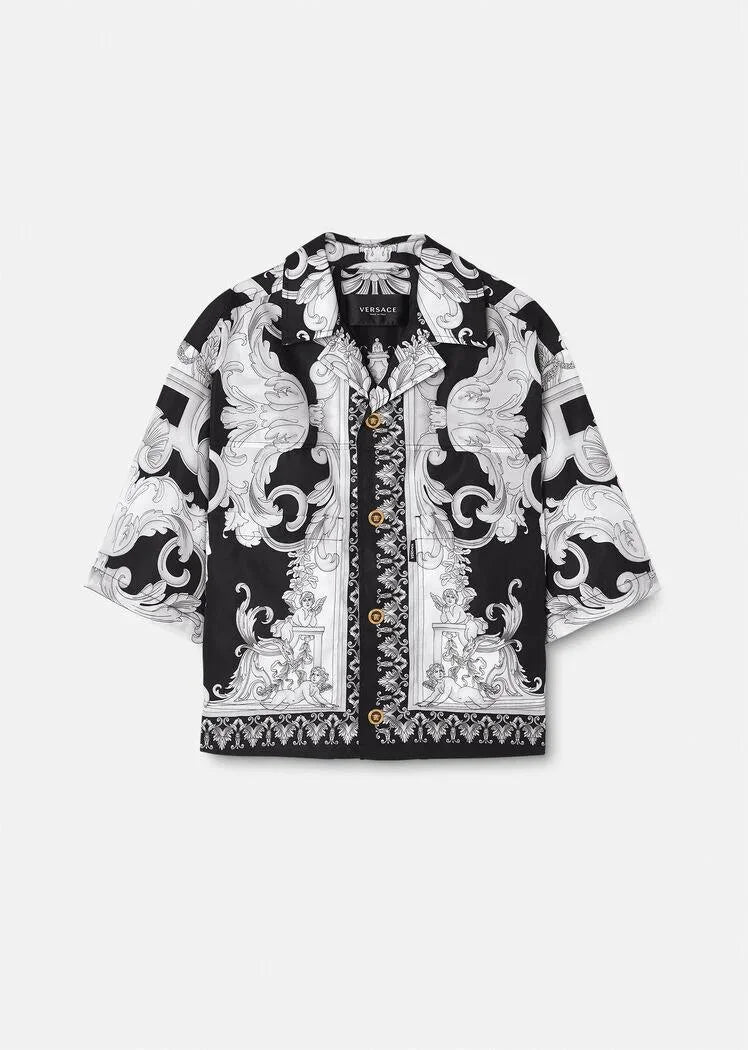 VERSACE || Baroque Short-Sleeved Shirt - FASHION MYST 