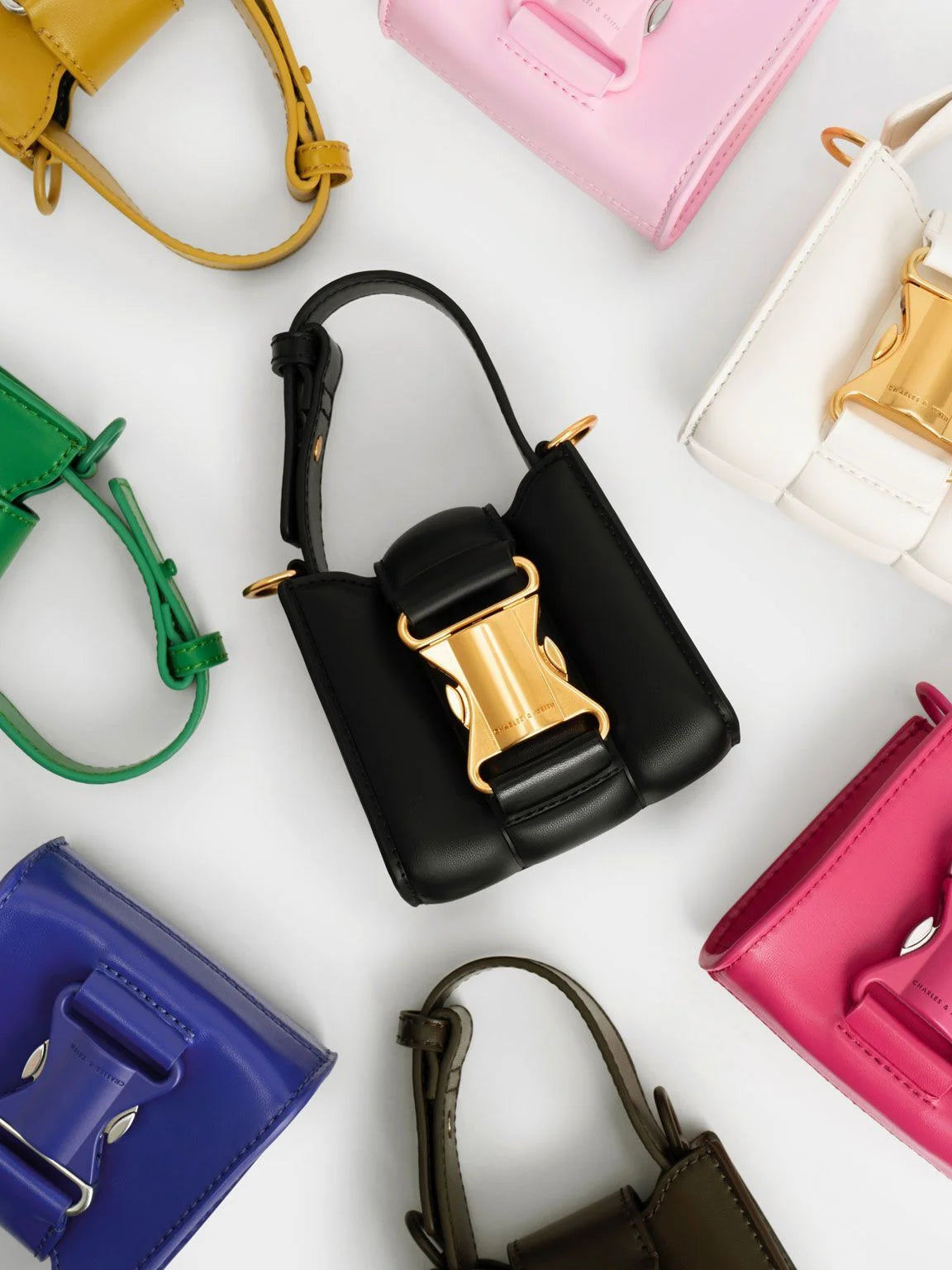 Charles & Keith || Mini Vertigo Boxy Top Handle Bag - FASHION MYST 