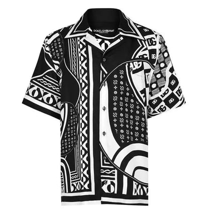 DOLCE AND GABBANA || Men's Hawaiian Bandana Print Shirt - FASHION MYST 