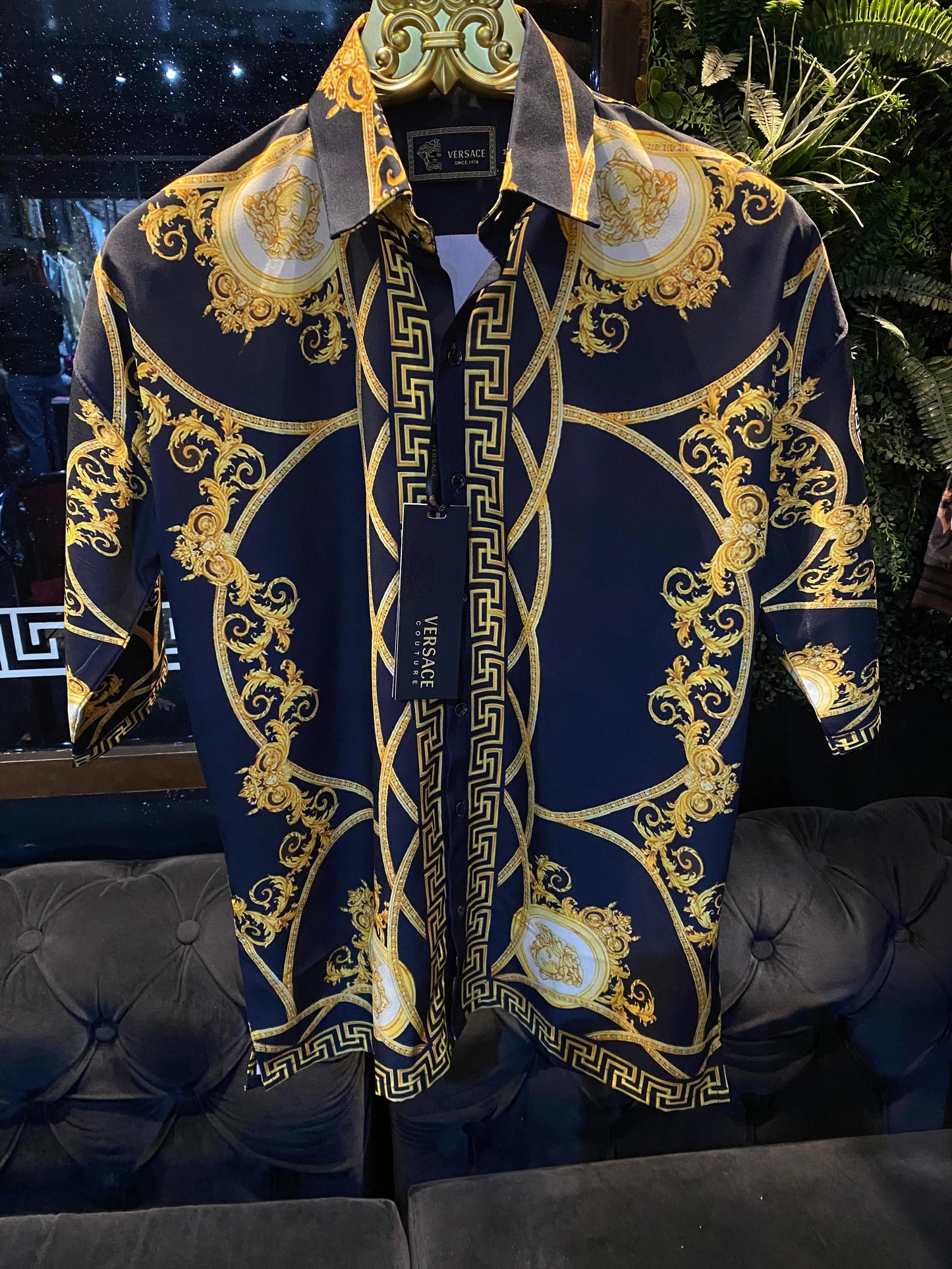 VERSACE || PREMIUM QUALITY DROP SHOULDER CUBAN COLLAR SHIRTS - FASHION MYST 