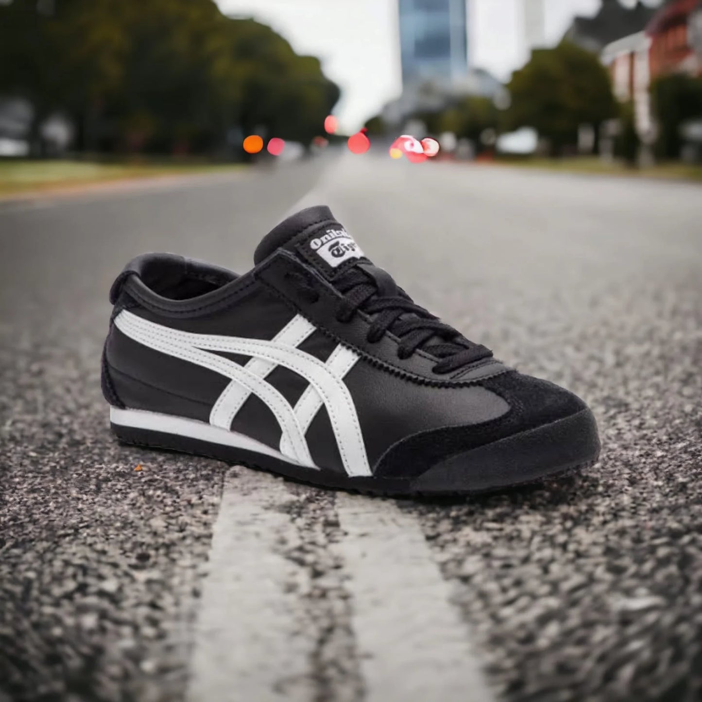 Onitsuka Tiger Mexico 66 Black White - FASHION MYST 