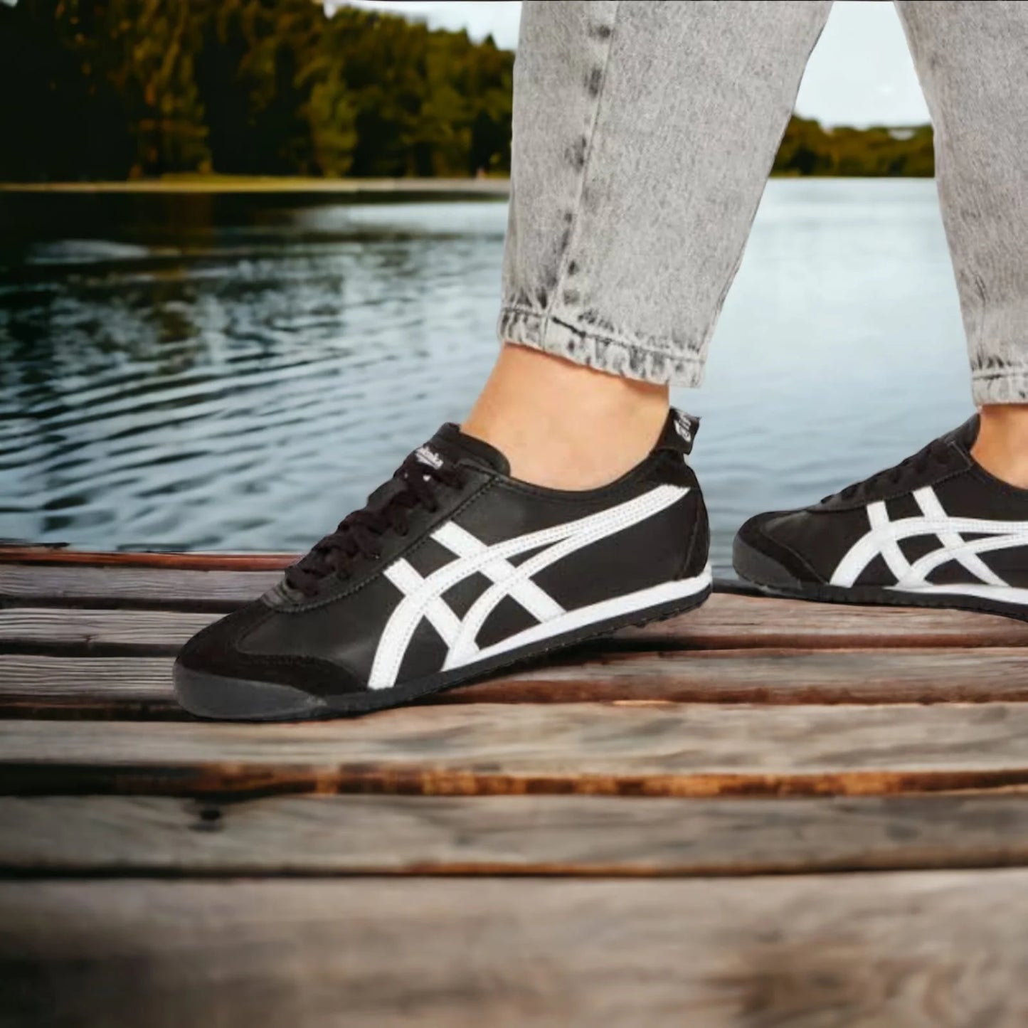 Onitsuka Tiger Mexico 66 Black White - FASHION MYST 