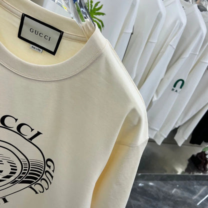 GUCCI || Record Logo Print Tee In White - FASHION MYST 