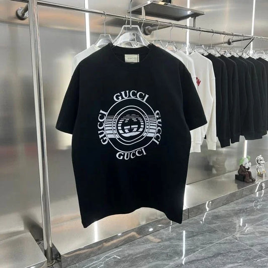 GUCCI || Record Logo Print Tee In Black - FASHION MYST 