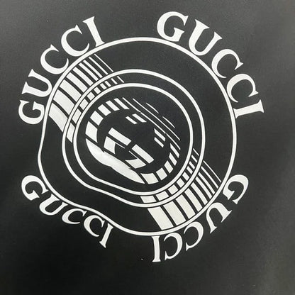 GUCCI || Record Logo Print Tee In Black - FASHION MYST 