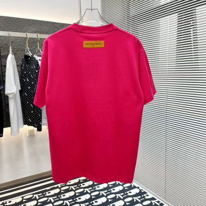 LOUIS VUITTON || Cotton Pique T-Shirt With Embroidered LV Logo - FASHION MYST 