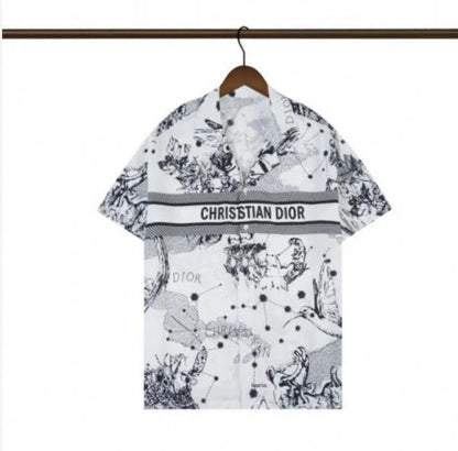 CHRISTIAN DIOR || PREMIUM DROP SHOULDER CUBAN COLLAR SHIRT - FASHION MYST 