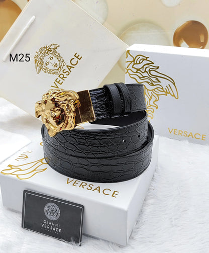 VERSACE || Medusa Head leather belt - FASHION MYST 