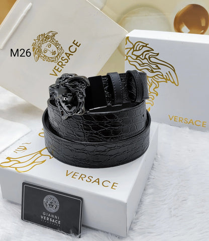 VERSACE || Medusa Head leather belt - FASHION MYST 