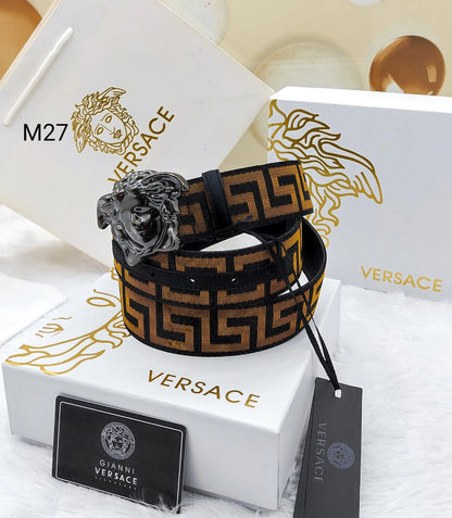 VERSACE || Medusa Buckle Woven Belt - FASHION MYST 