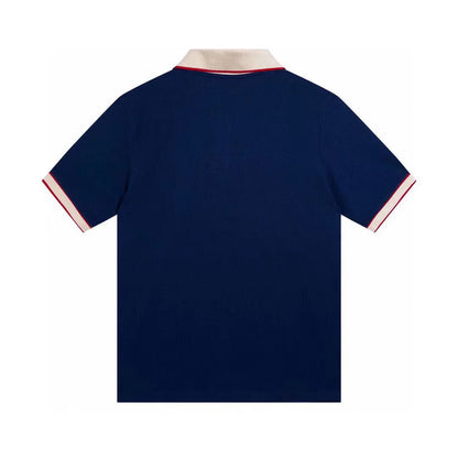 GUCCI || Logo-Patch Short-Sleeve Polo Shirt - FASHION MYST 