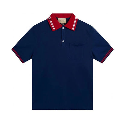 GUCCI || Cotton Piquet Polo T-Shirt With Interlocking G Logo - FASHION MYST 