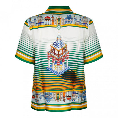 CASABLANCA || Green and Multicolour La Liason Shirt - FASHION MYST 