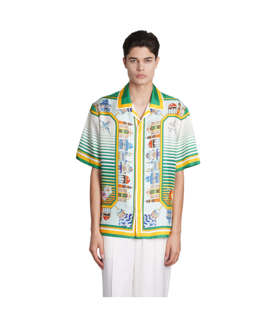 CASABLANCA || Green and Multicolour La Liason Shirt - FASHION MYST 