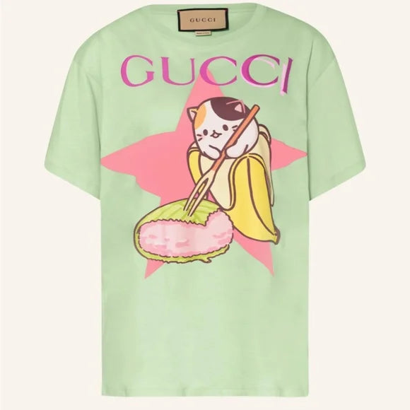 GUCCI || X Bananya G-Loved T-Shirt Mint - FASHION MYST 