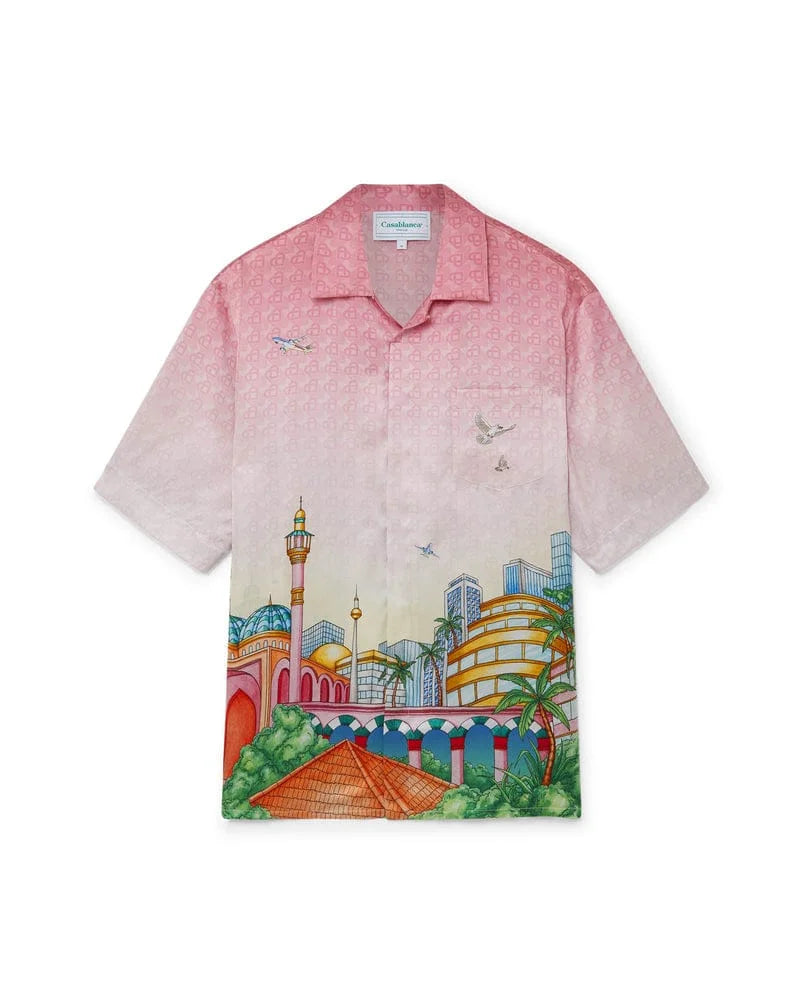 CASABLANCA || Morning City View Silk Shirt - FASHION MYST 