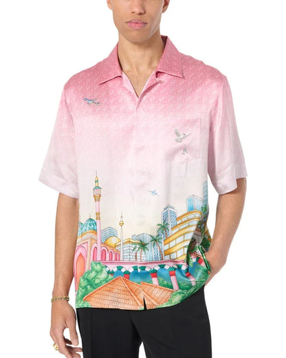 CASABLANCA || Morning City View Silk Shirt - FASHION MYST 