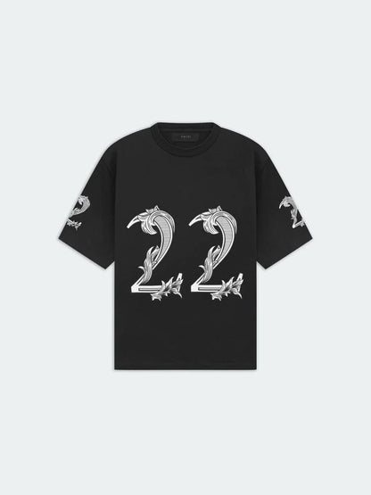 AMIRI || OVERSIZED AMIRI 22 TEE BLACK - FASHION MYST 