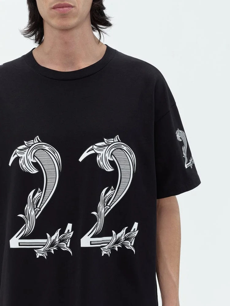 AMIRI || OVERSIZED AMIRI 22 TEE BLACK - FASHION MYST 