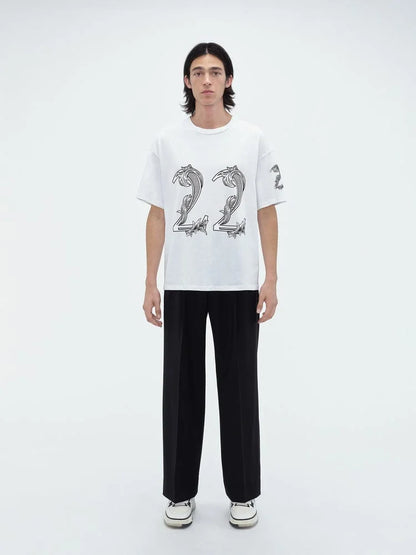 AMIRI || OVERSIZED AMIRI 22 TEE WHITE - FASHION MYST 