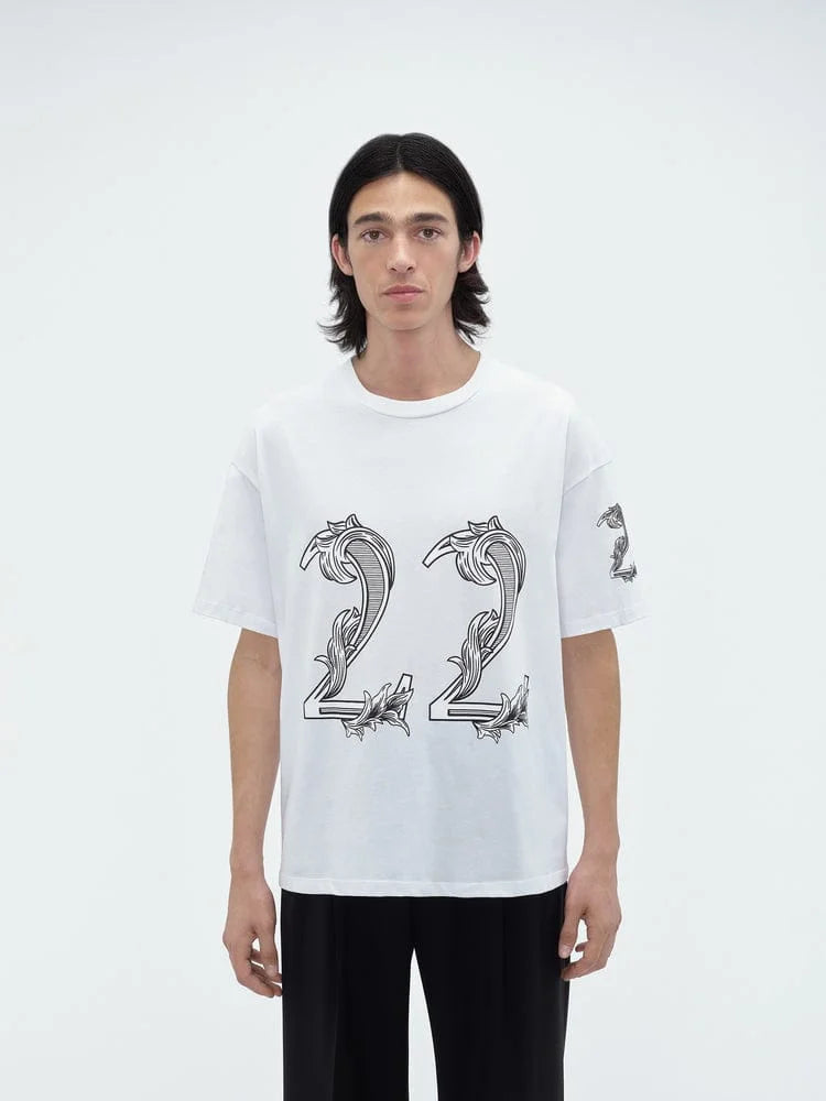 AMIRI || OVERSIZED AMIRI 22 TEE WHITE - FASHION MYST 