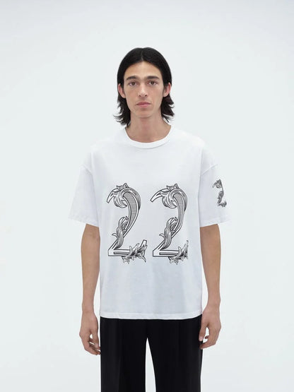 AMIRI || OVERSIZED AMIRI 22 TEE WHITE - FASHION MYST 