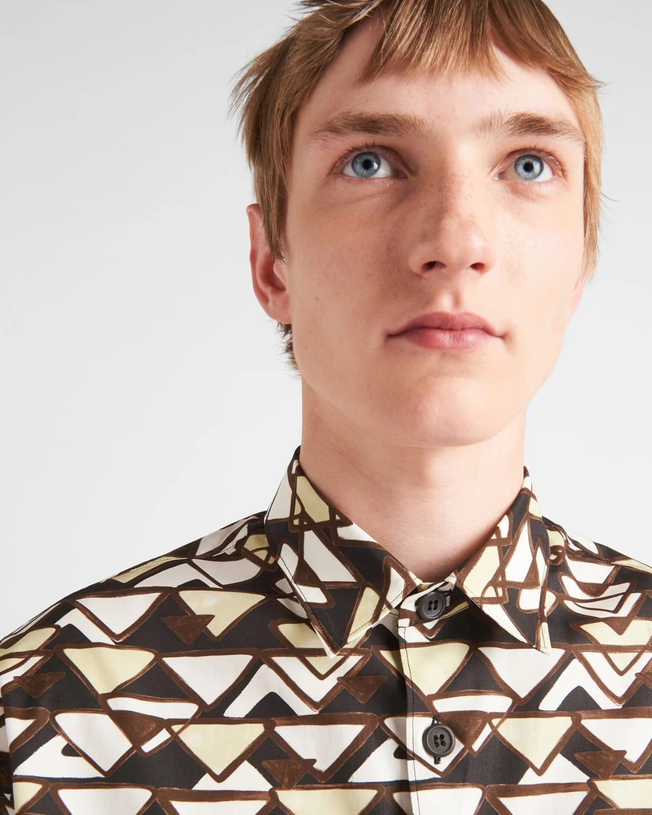 PRADA || Short-Sleeved Silk Twill Shirt - FASHION MYST 